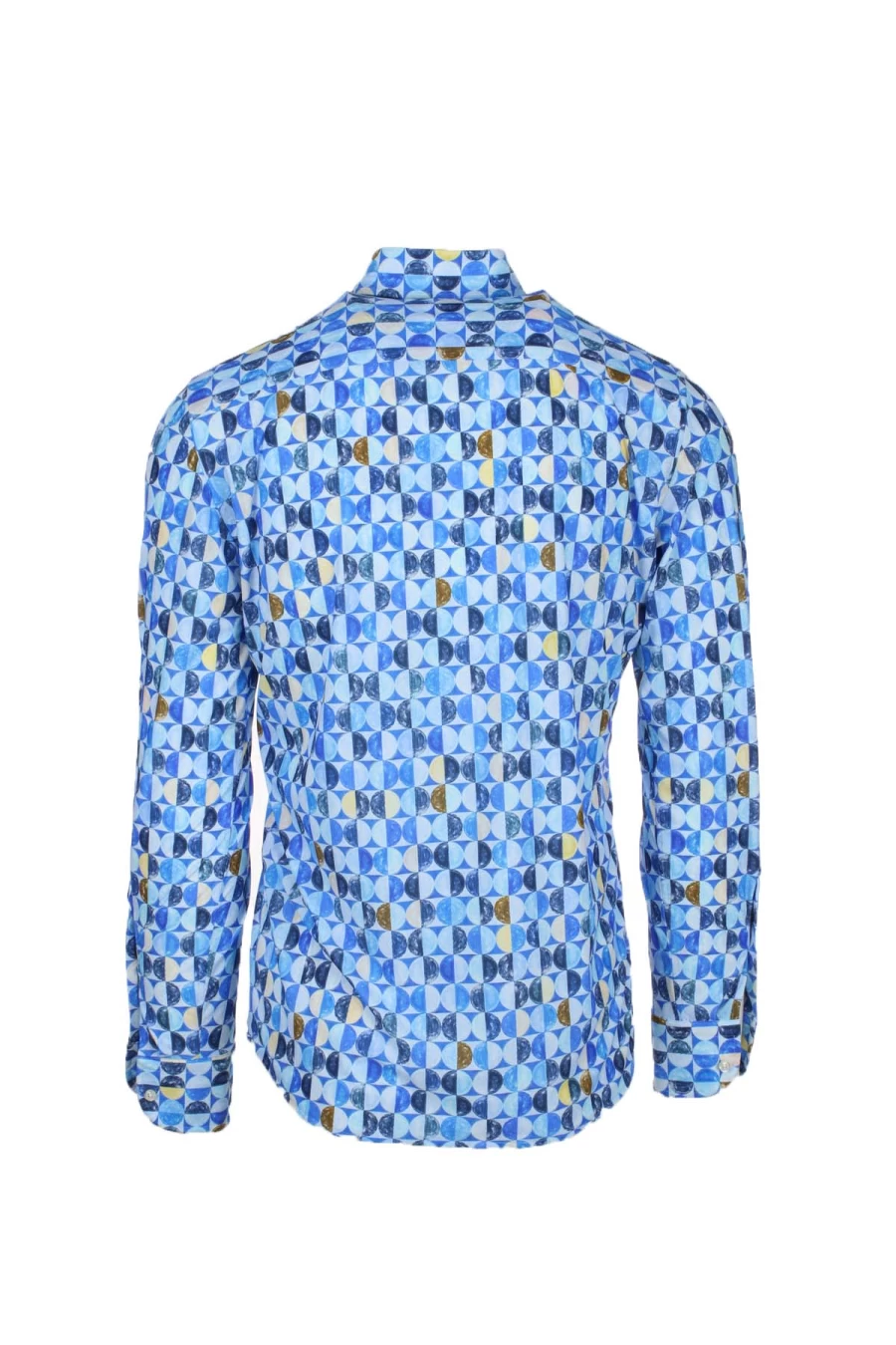 GHIRARDELLI Men's Patterned Shirt in Lightweight Technical Fabric for Comfort and Style