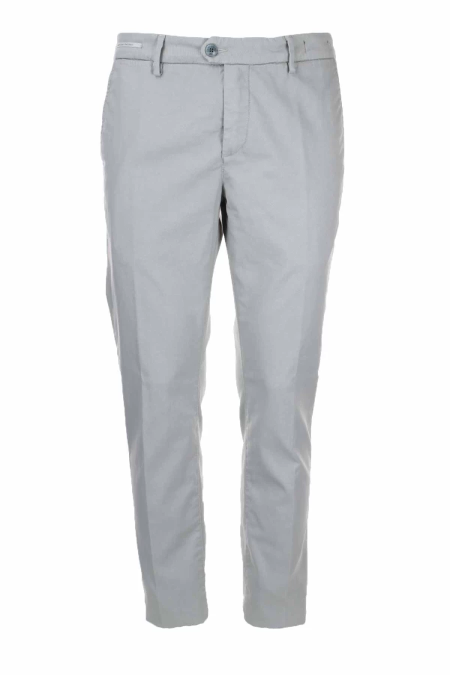 "Teleriazed Men's Cotton Chino Trousers - Micro-Stitched Detail - Prestigemodauomo Collection"
