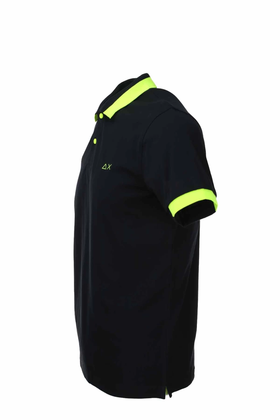 Men's Fluorescent Half-Sleeve Polo Shirt - Breathable Cotton Piqué - SUN68 Premium Casual Wear