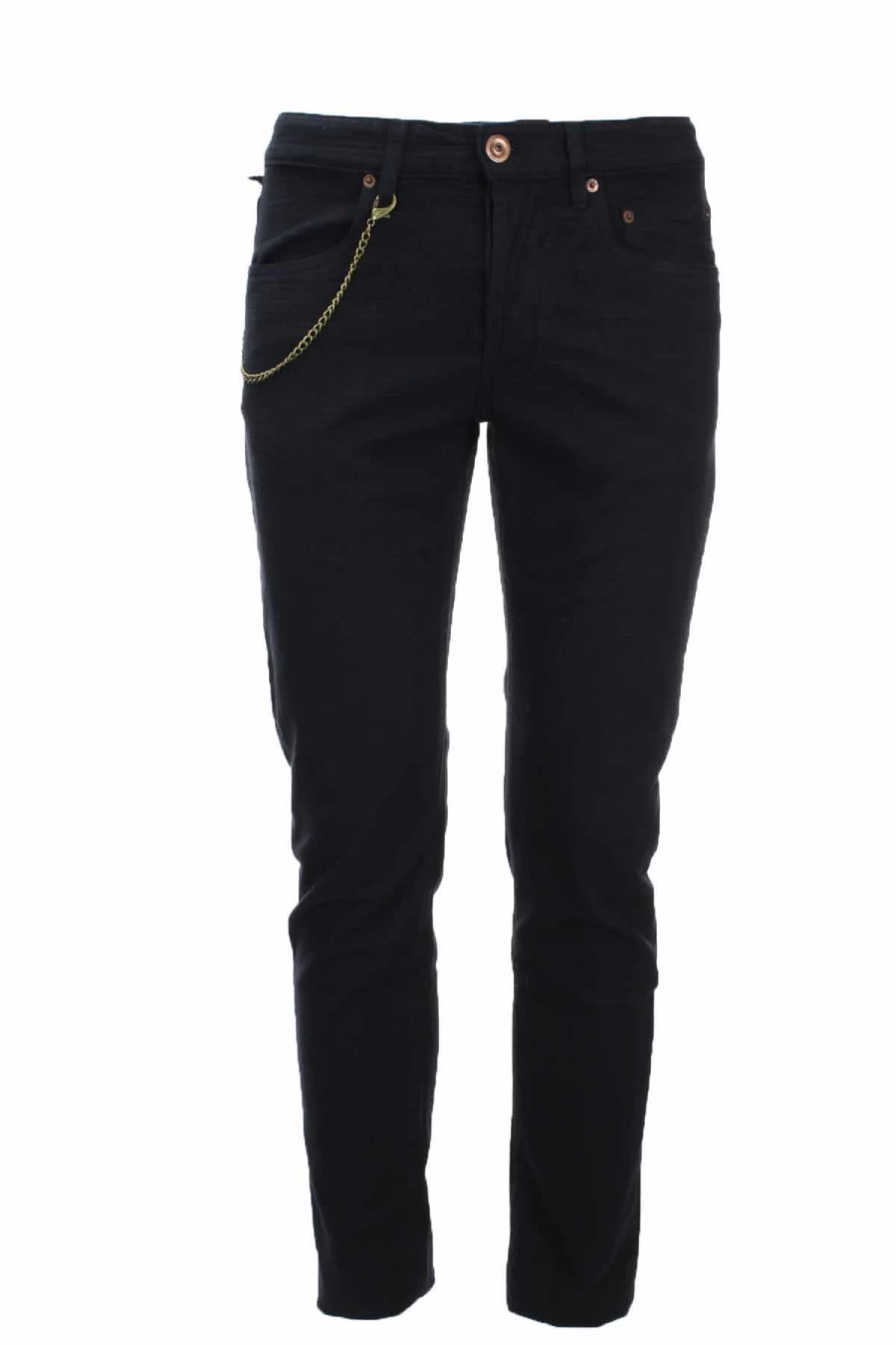 "Seville Men's Textured Cotton 5-Pocket Trousers - Siviglia Collection"
