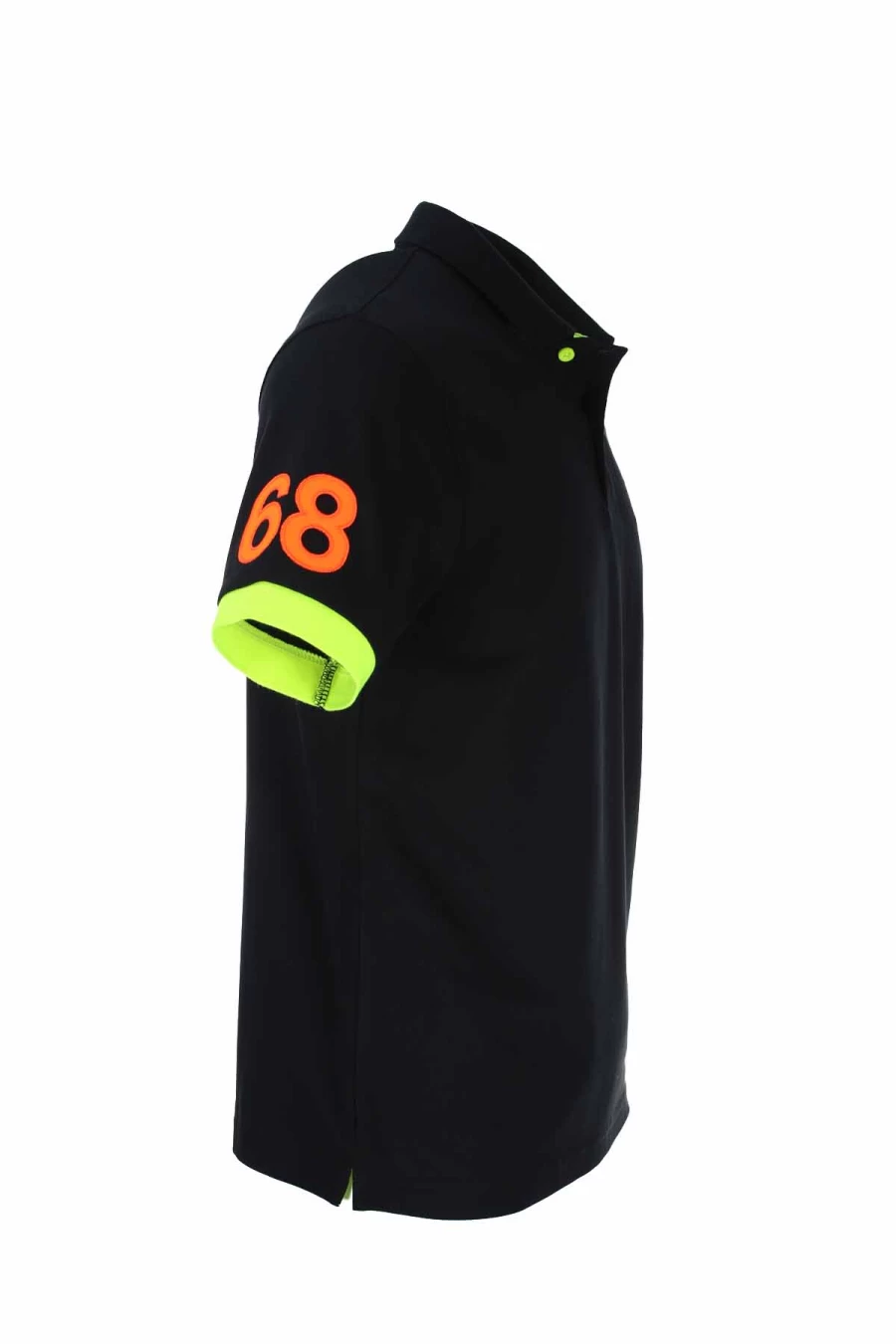 "Sun68 Men's Fluo Half Sleeve Polo Shirt – Premium Cotton Casual Wear"