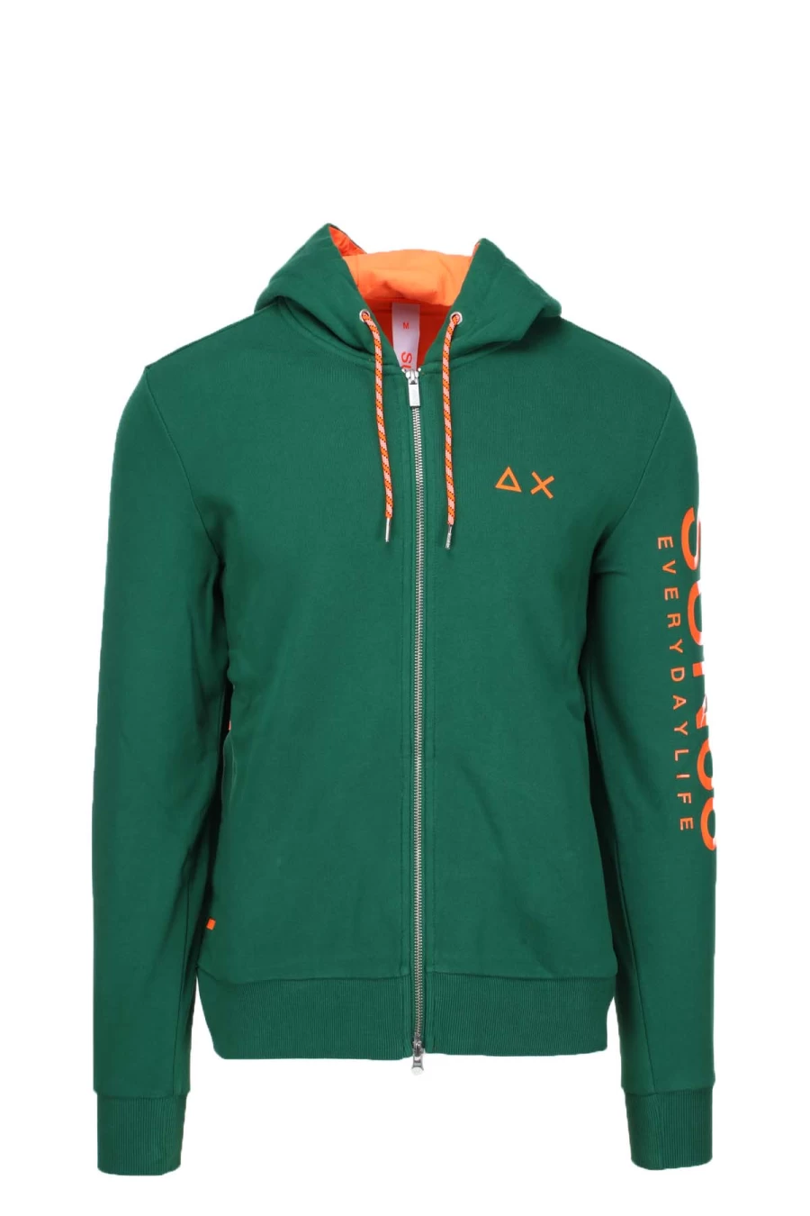 SUN68 Zip-Up Hooded Sweatshirt for Men | Premium Quality Cotton Fleece Jacket