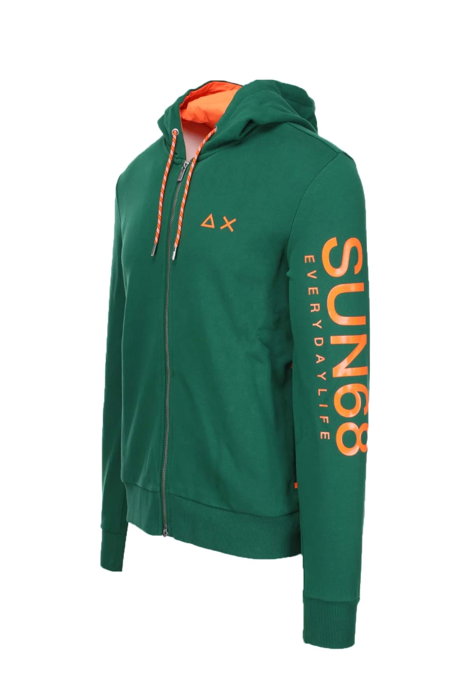 SUN68 Zip-Up Hooded Sweatshirt for Men | Premium Quality Cotton Fleece Jacket