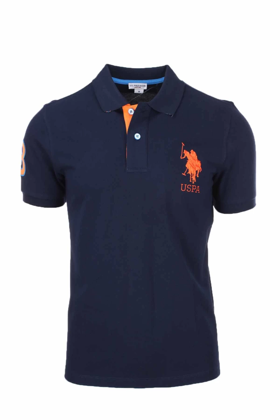 US Polo Assn Men's Polo Shirt Short Sleeve Maxi Logo Embroidered Casual Pique Cotton Top