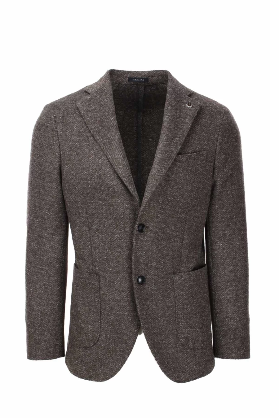 Natu Herringbone Pattern Unlined Jacket for Men - Prestigemodauomo Collection