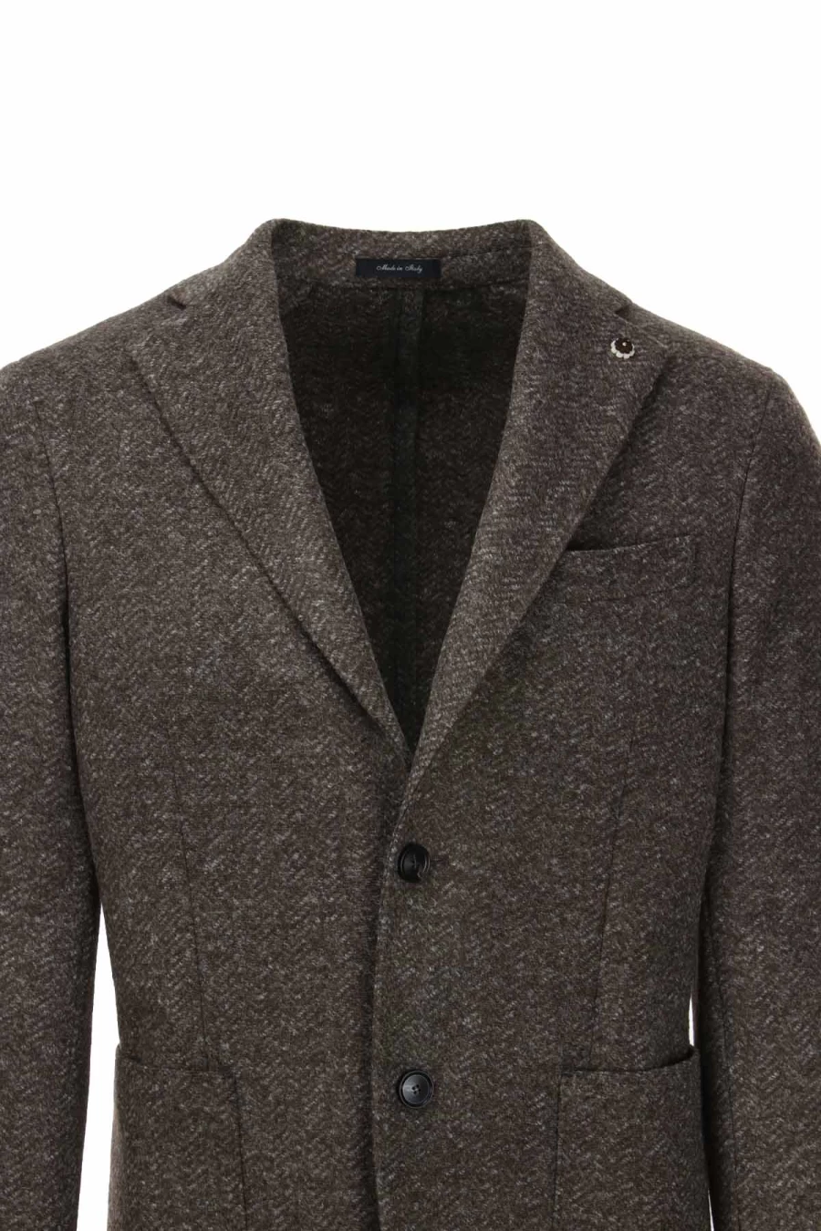 Natu Herringbone Pattern Unlined Jacket for Men - Prestigemodauomo Collection