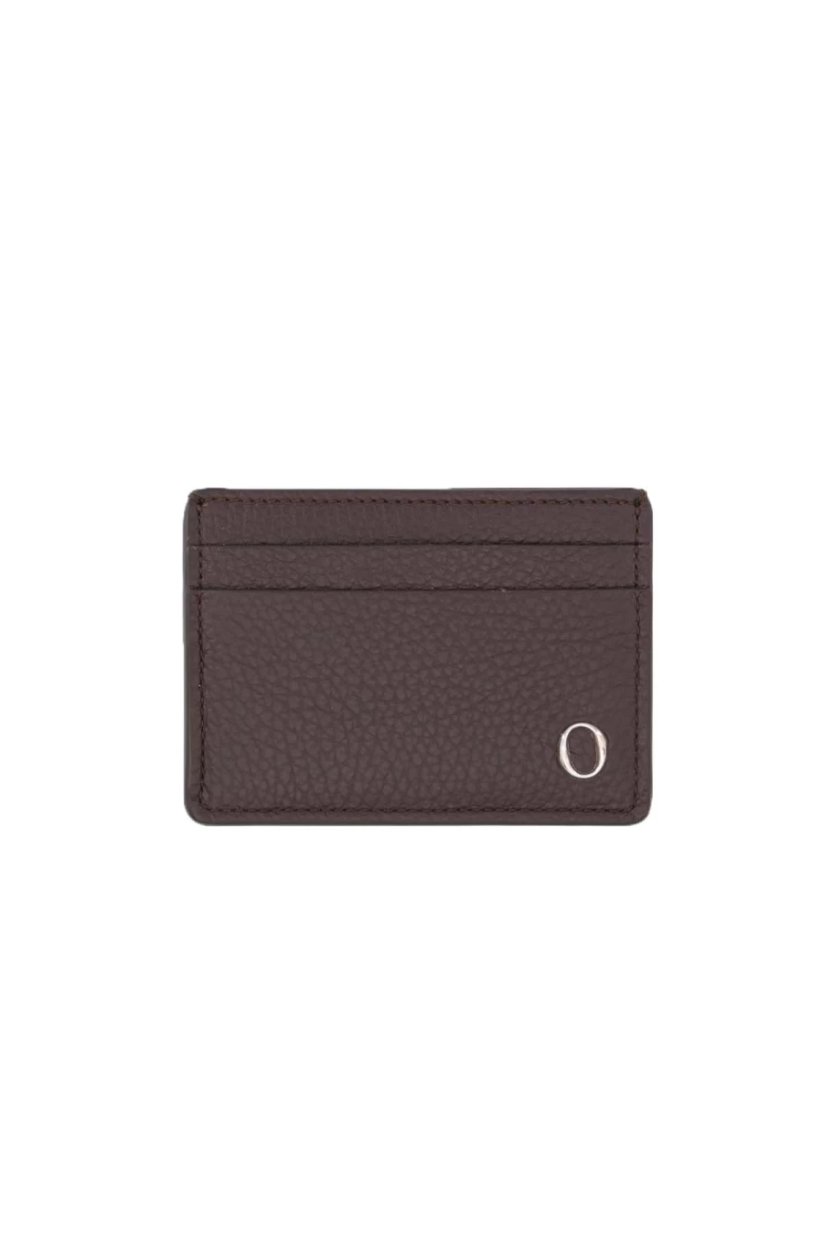 ORCIANI Hammered Leather RFID Blocking Card Holder for Men - Premium Slim Wallet