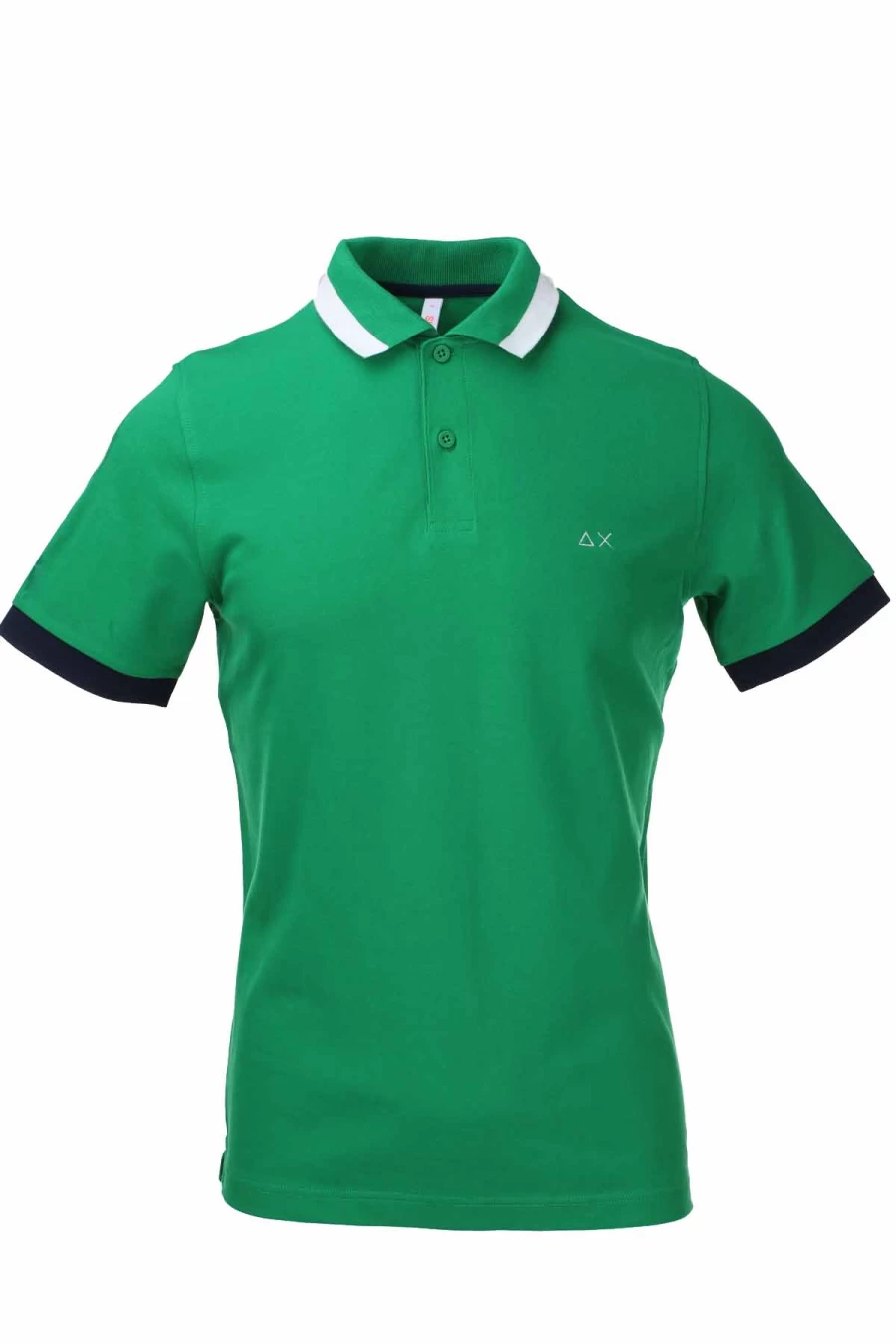 Men's Polo Shirt Short Sleeve Pique Color Trim - SUN68 - Prestigemodauomo