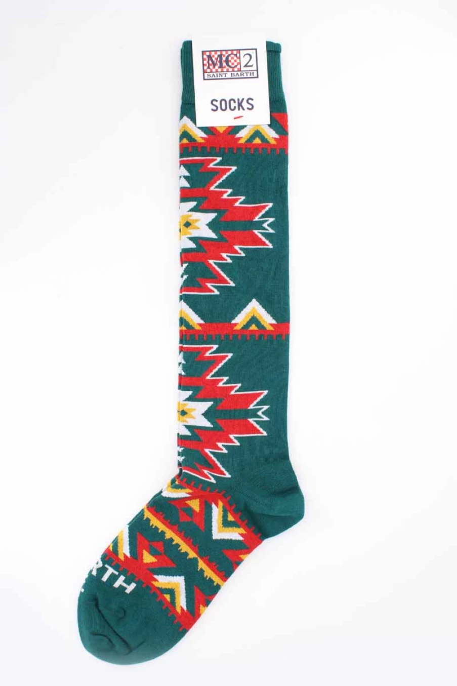 Saint Barth MC2 Premium Long Patterned Socks for Men - Stylish & Comfortable Dress Socks