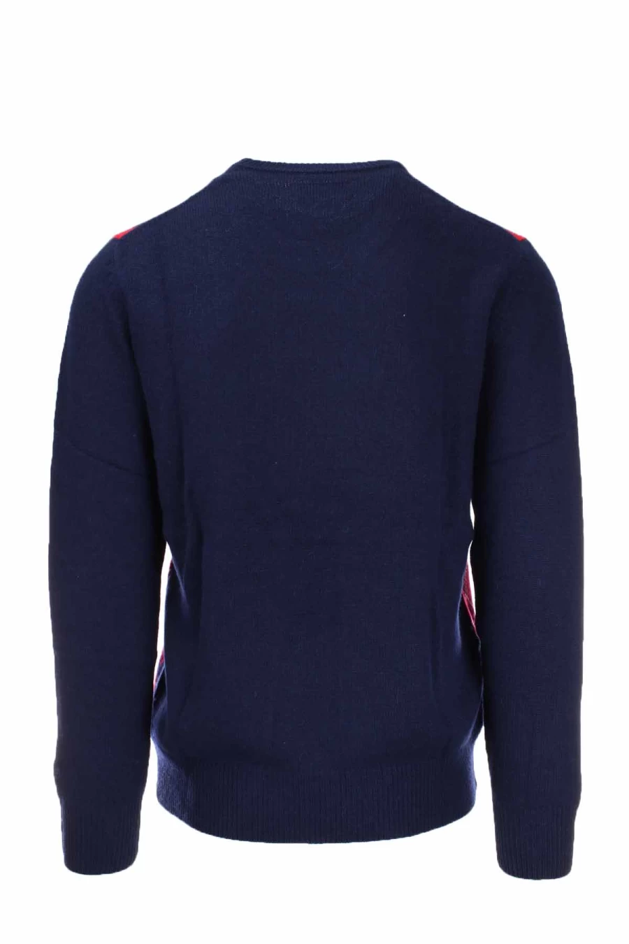Saint Barth MC2 Men's Diamond Pattern Knit Sweater - St. Moritz Collared Jumper - Prestigemodauomo Collection