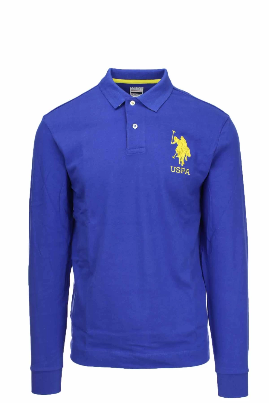 US Polo Assn Men's Long Sleeve Polo Shirt - Classic Jersey Knit with Embroidered Logo - Casual Comfort Fit