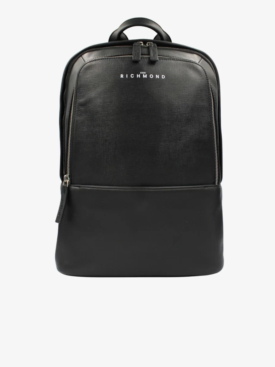 JOHN RICHMOND Men's Saffiano Leather Bag - Premium Designer Backpack for Men