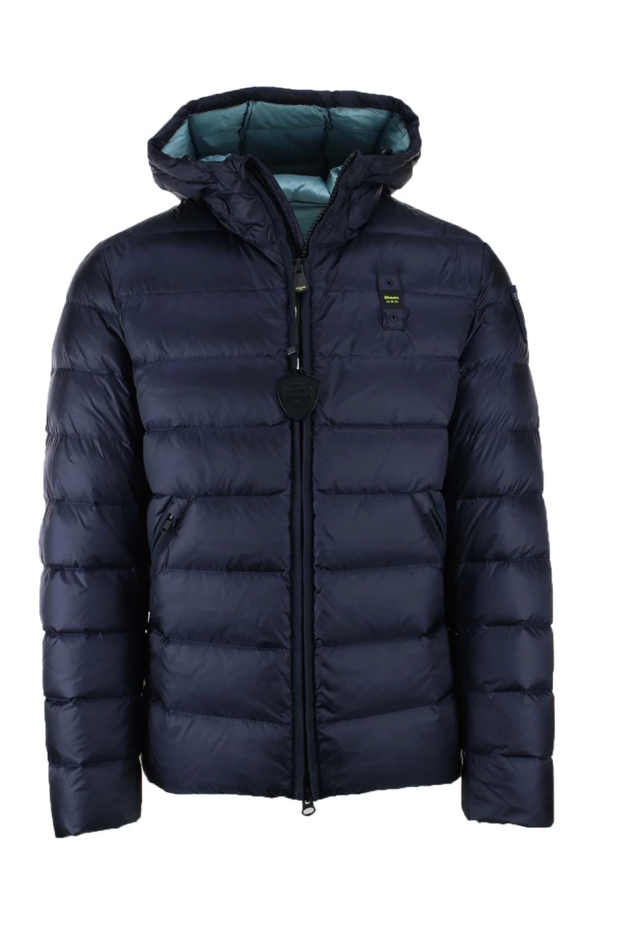 BLAUER Men's Hooded Down Jacket - Premium Winter Coat for Cold Weather