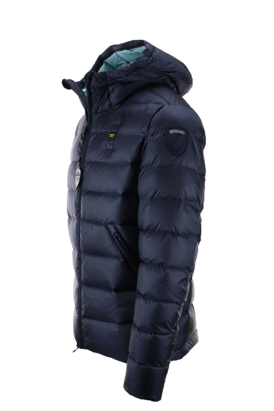 BLAUER Men's Hooded Down Jacket - Premium Winter Coat for Cold Weather