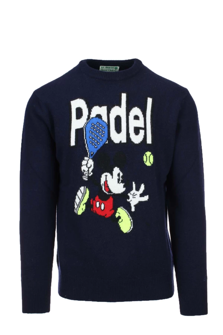 Saint Barth MC2 Men's Wool Crewneck Pullover Sweater - Premium Padel Knitwear