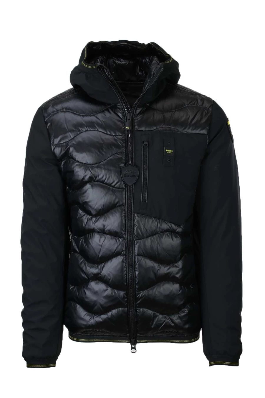 Blauer Men's Nylon and Neoprene Piumino Jacket - Prestigemodauomo Collection