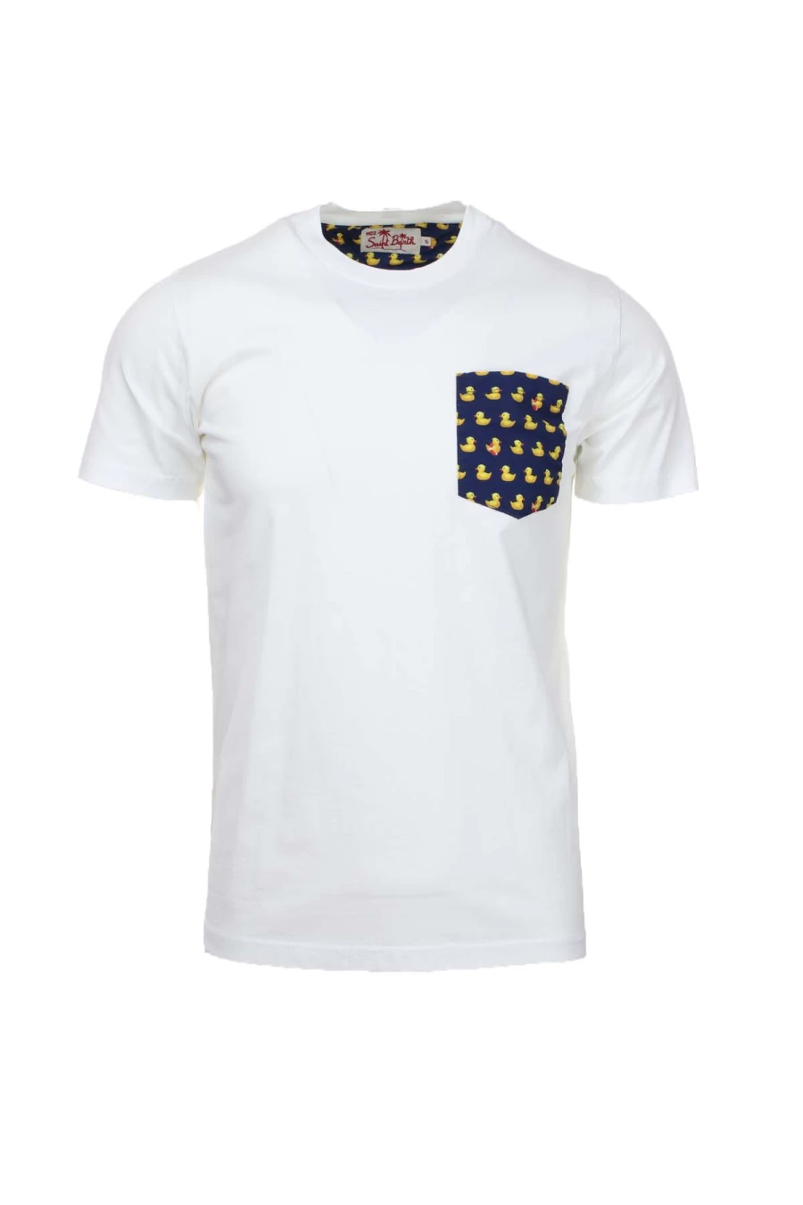 Saint Barth MC2 Men's Half Sleeve Pocket T-Shirt - Premium Cotton Casual Tee