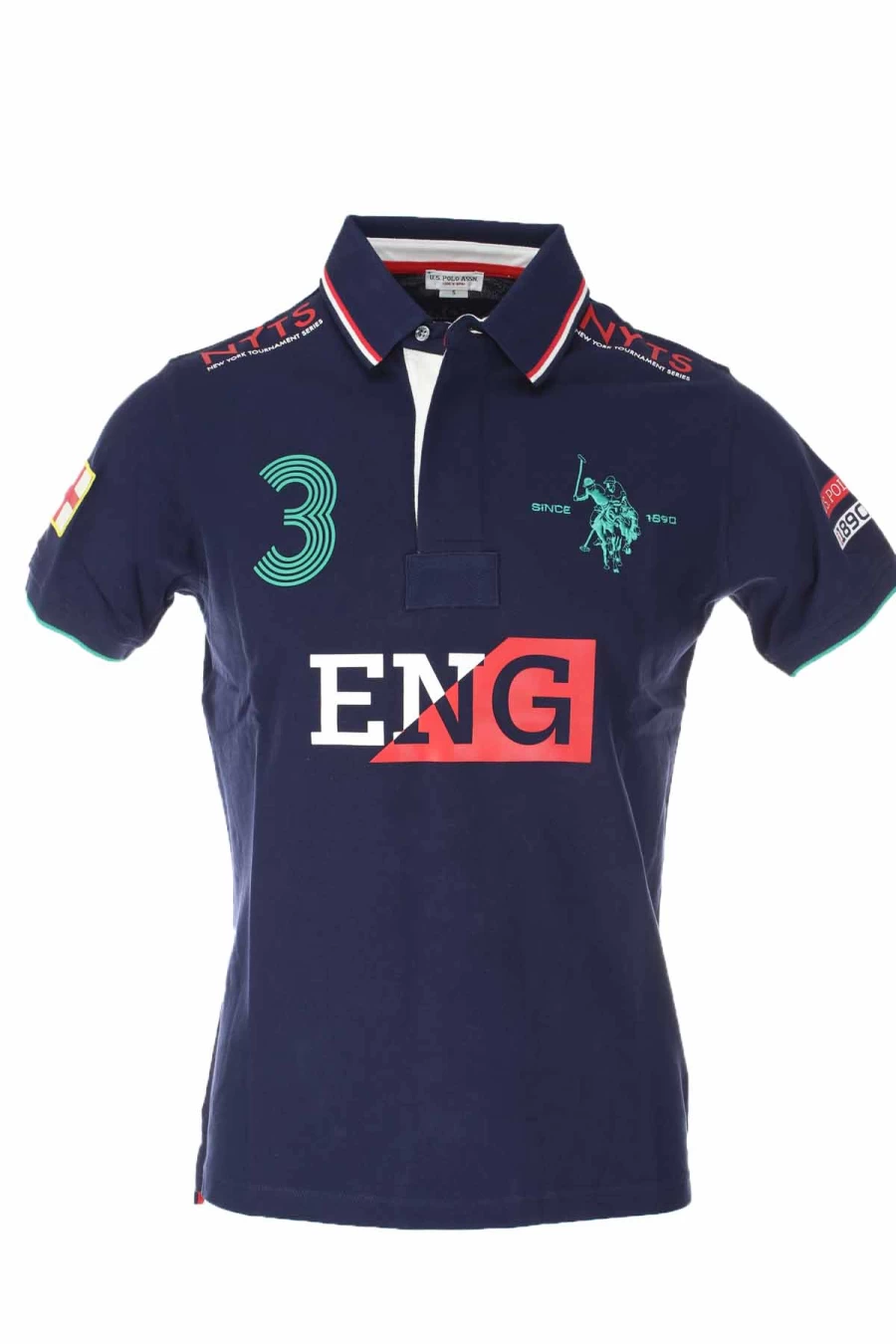 US Polo Assn Men's Half-Sleeve Pique Polo Shirt - Premium Cotton Casual Wear - Classic Logo Design