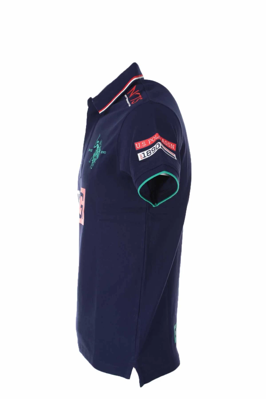 US Polo Assn Men's Half-Sleeve Pique Polo Shirt - Premium Cotton Casual Wear - Classic Logo Design