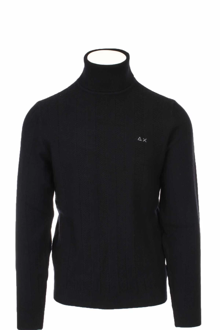 "Sun68 Wool Striped Turtleneck Sweater - Premium Men's Knitwear"