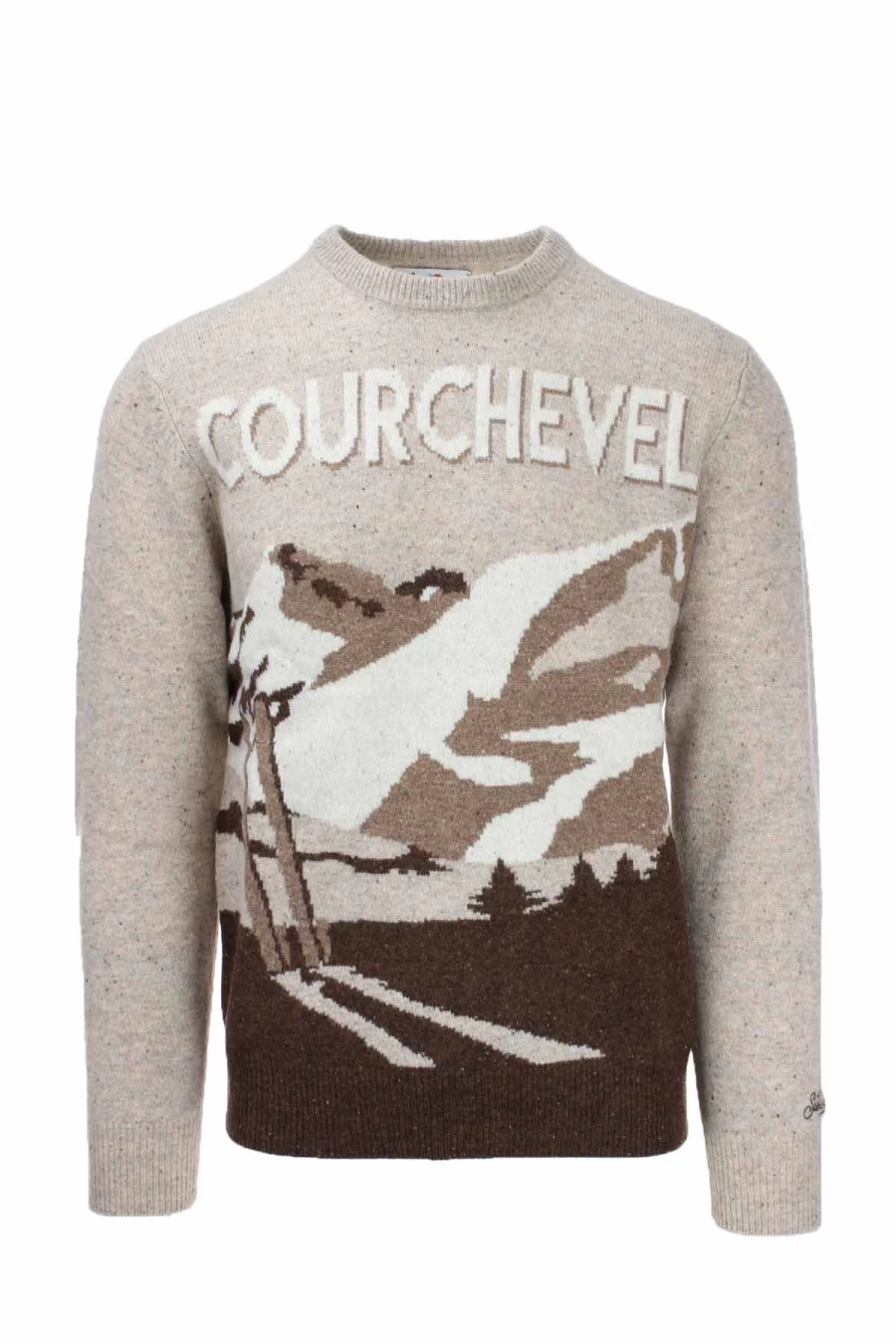 Saint Barth MC2 Men's Wool Crewneck Sweater - Courchevel Collection - Prestigemodauomo