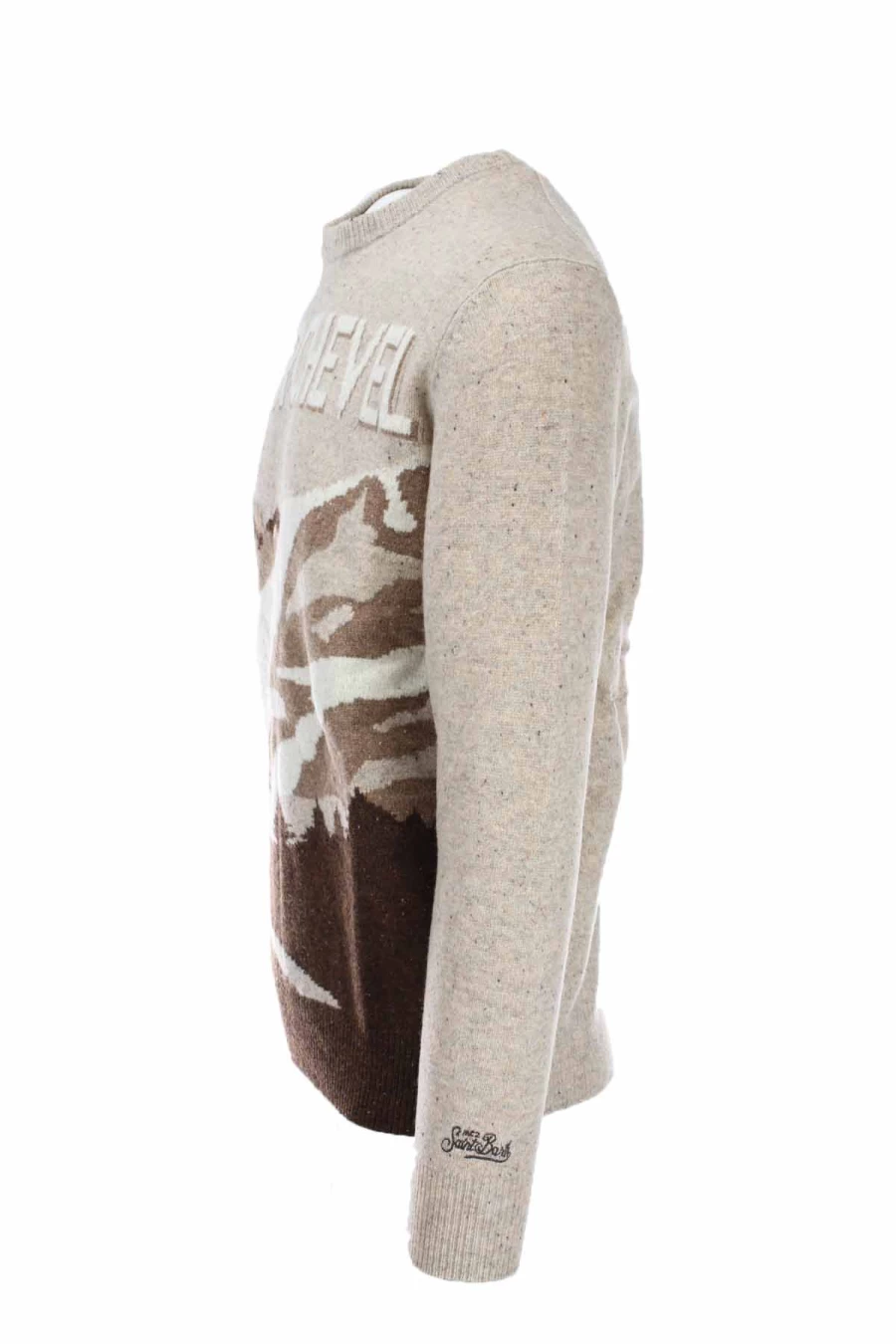 Saint Barth MC2 Men's Wool Crewneck Sweater - Courchevel Collection - Prestigemodauomo