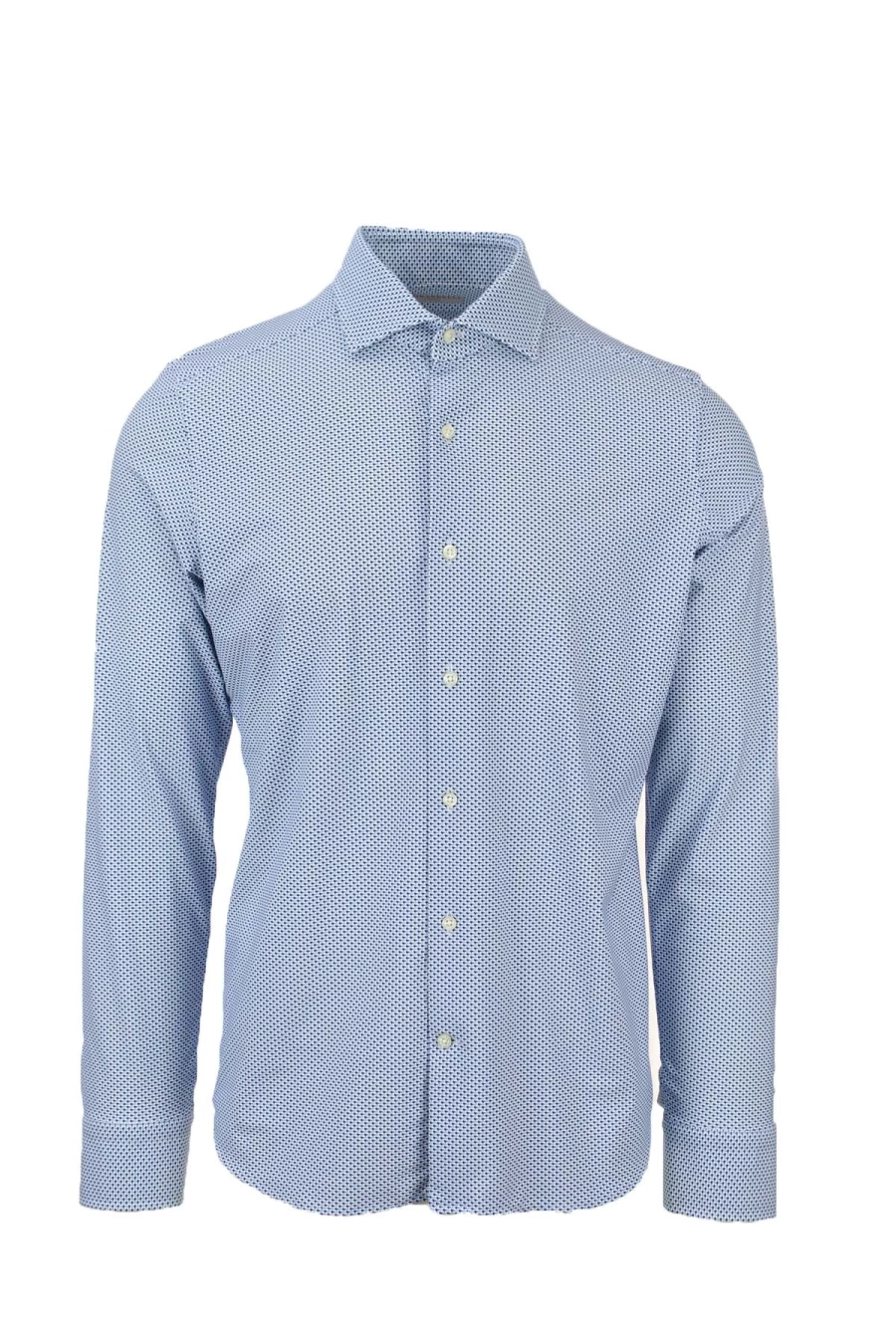 GHIRARDELLI Men's Long Sleeve Technical Shirt - Moisture Wicking Performance Dress Shirt - Premium Stretch Office Wear