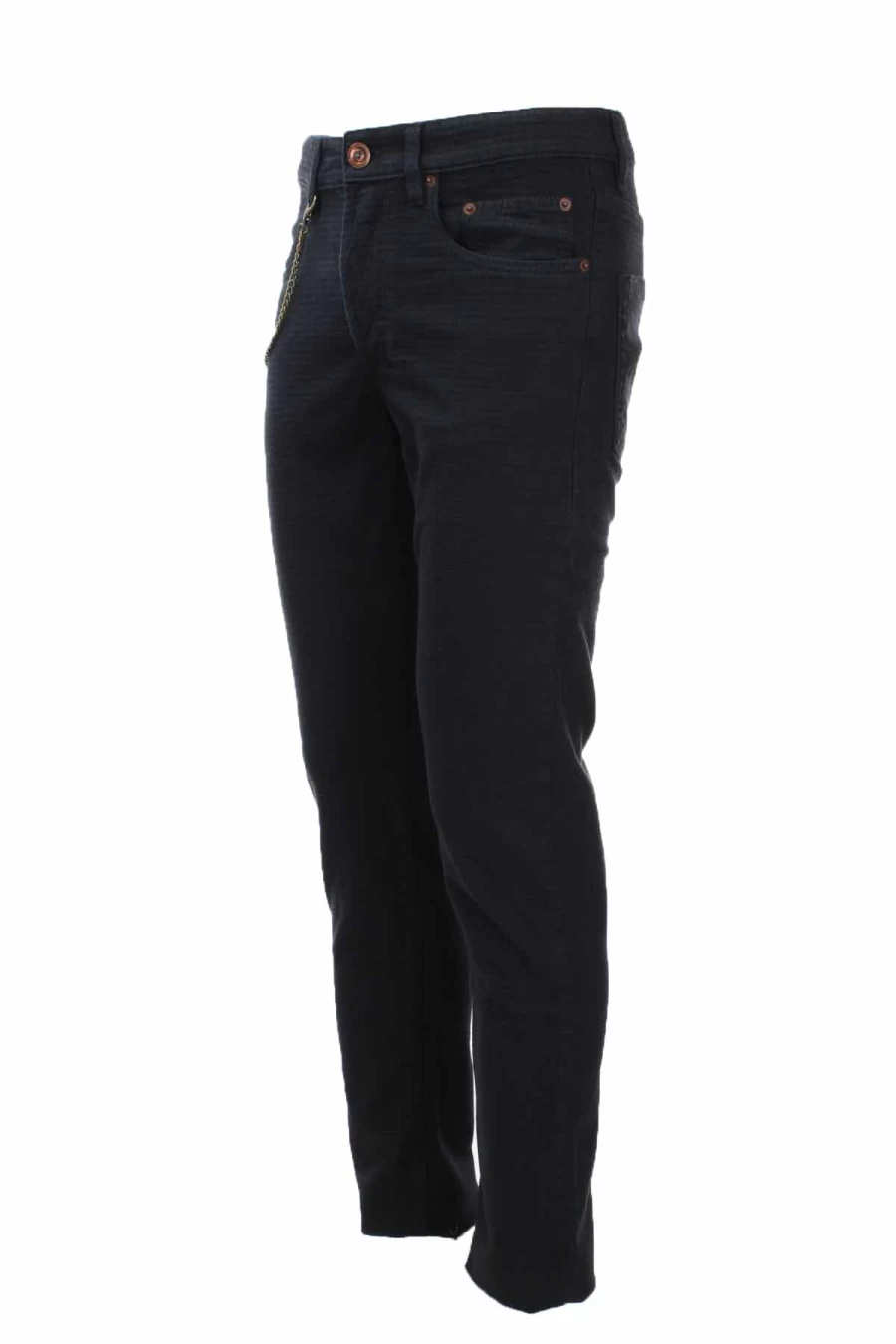 Seville Men's Textured Cotton 5-Pocket Trousers - Siviglia Collection - Prestigemodauomo