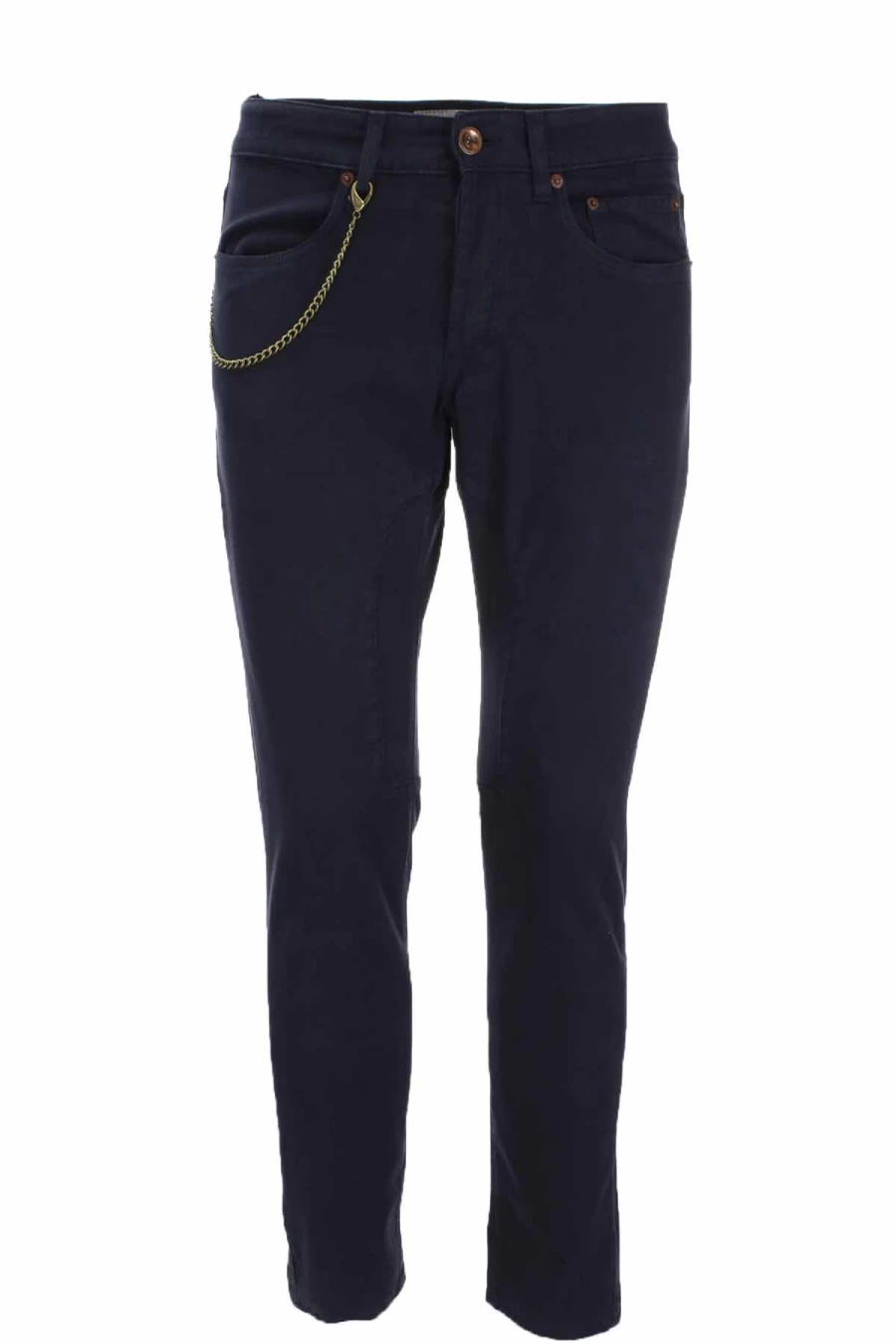 Seville Men's 5 Pocket Cotton Trousers with Patch - Siviglia Collection - Prestigemodauomo