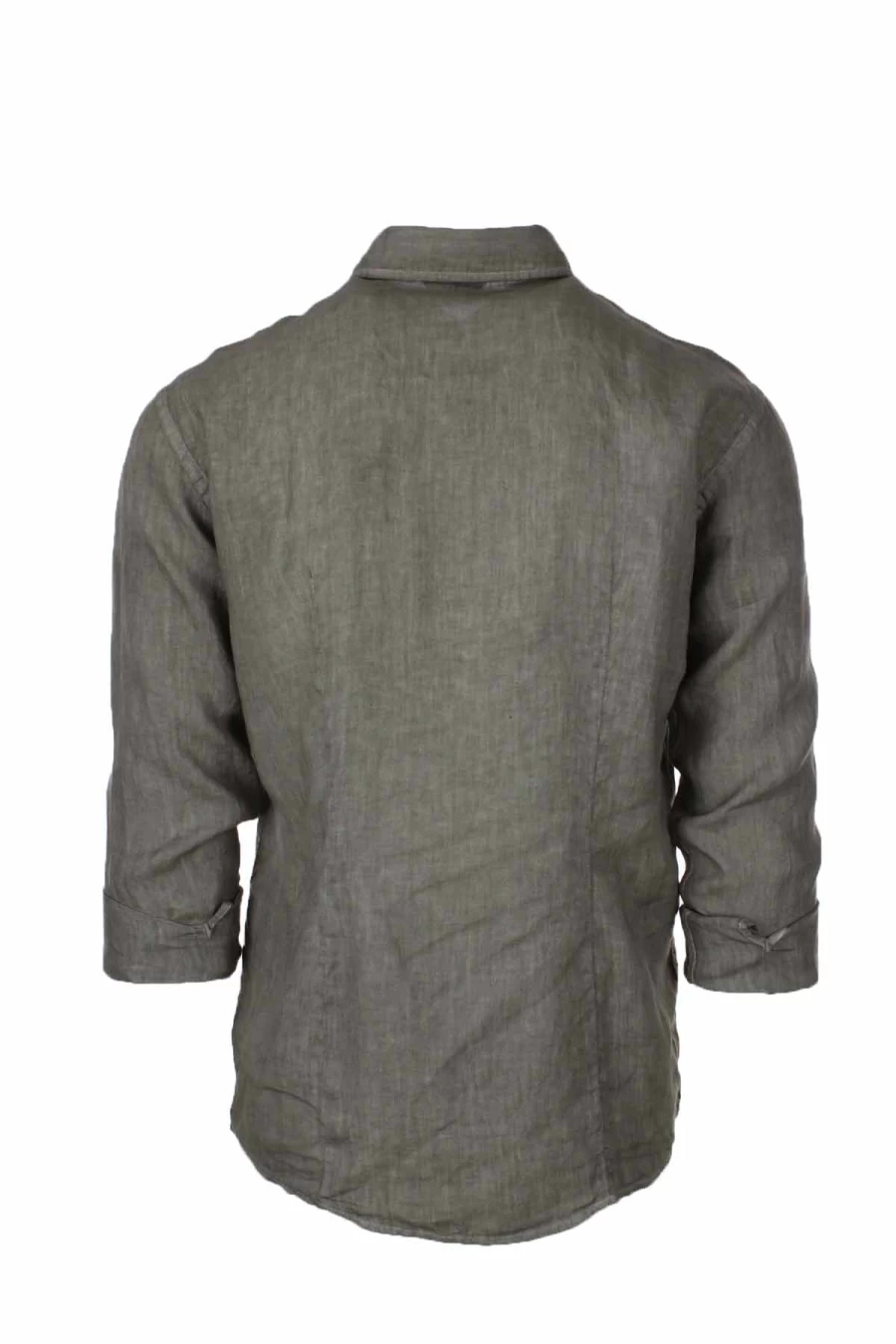 Gran Sasso Men's Long Sleeve Washed Linen Shirt - Premium Italian Linen Casual Wear