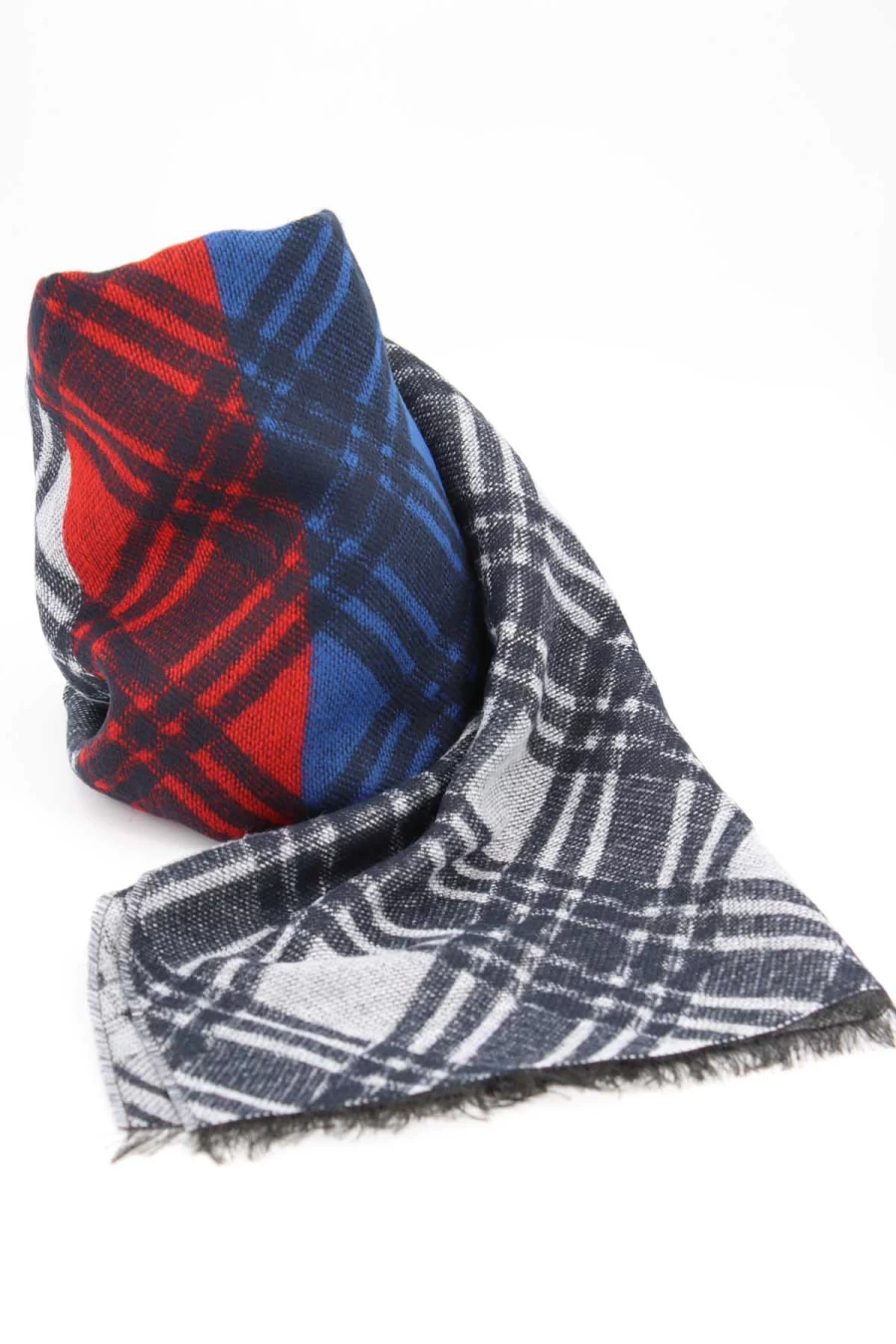 Manuel Ritz Checkered Scarf - Premium Wool Tartan Wrap - Luxury Fashion Accessories for Men