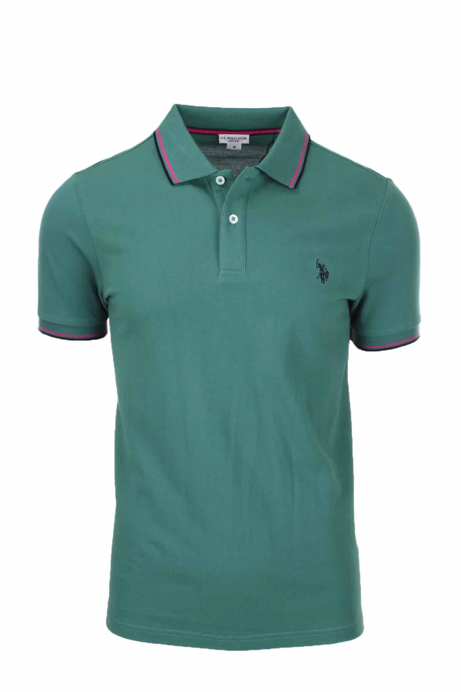 US Polo Assn Men's Half Sleeve Polo Shirt - Classic Pique Knit Casual Top