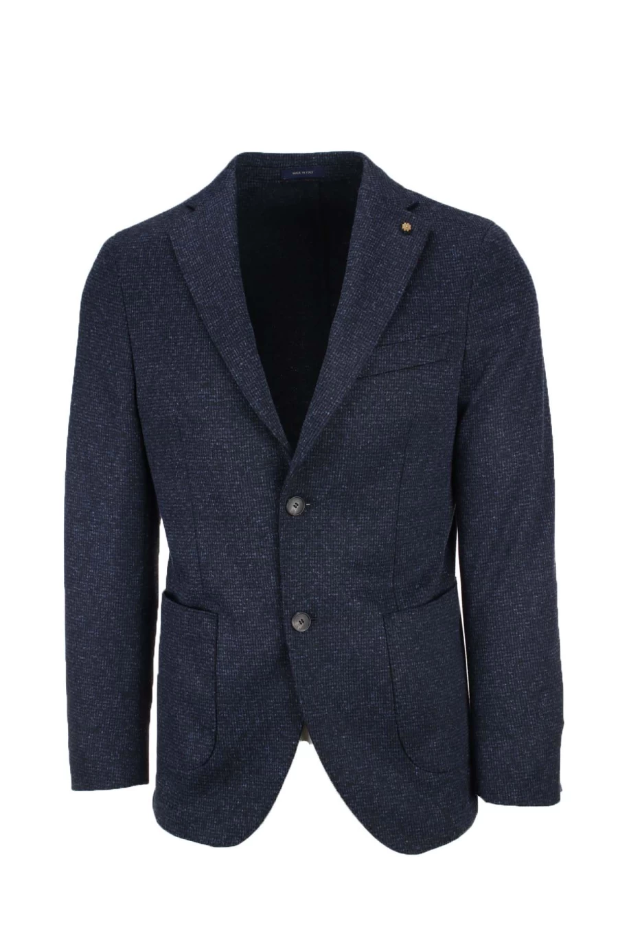 "Domenico Tagliente Men's Wool Micro Pattern Single-Breasted Jacket – Prestige Moda Uomo"