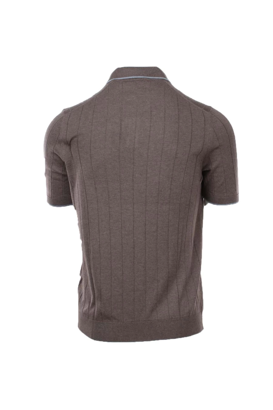 Gran Sasso Men's Silk Thread Half Sleeve Polo Shirt – Premium Luxury Knitwear