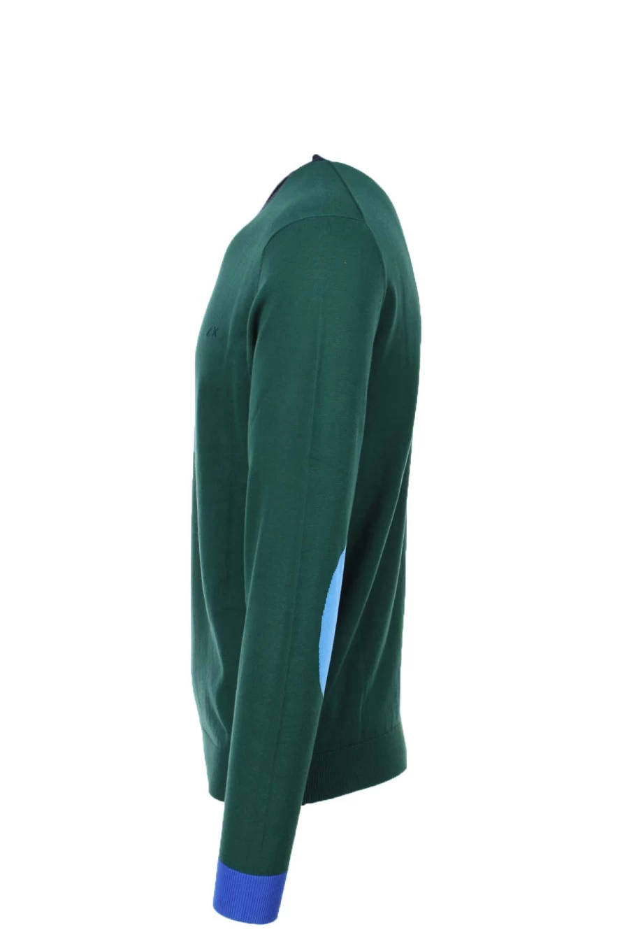 "Sun68 Cotton Crew Neck Sweater with Embroidered Patches - Men's Casual Pullover"