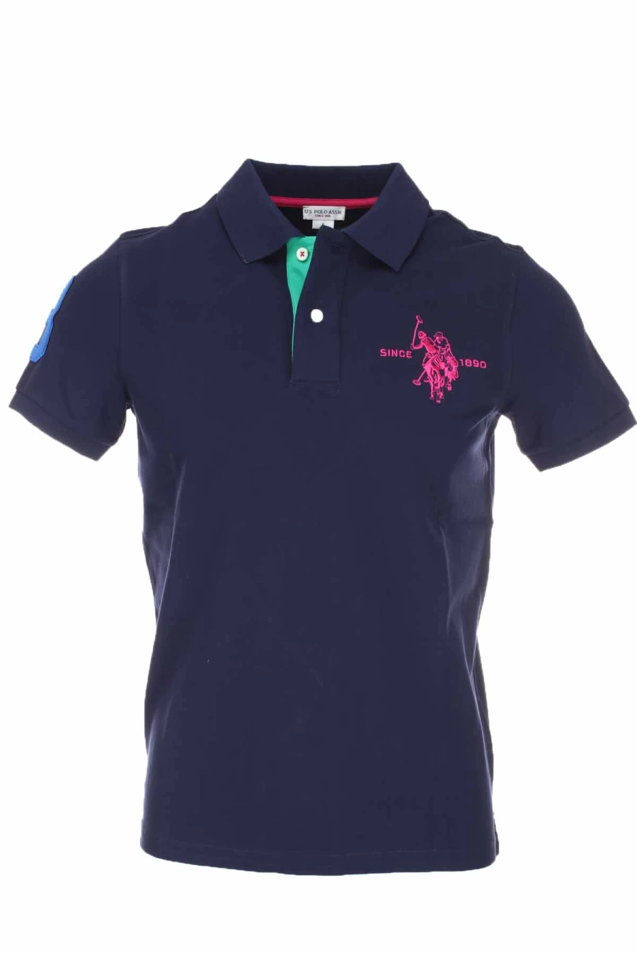US Polo Assn Men's Half Sleeve Maxi Logo Polo Shirt - Number 3 - Prestige Moda Uomo Collection