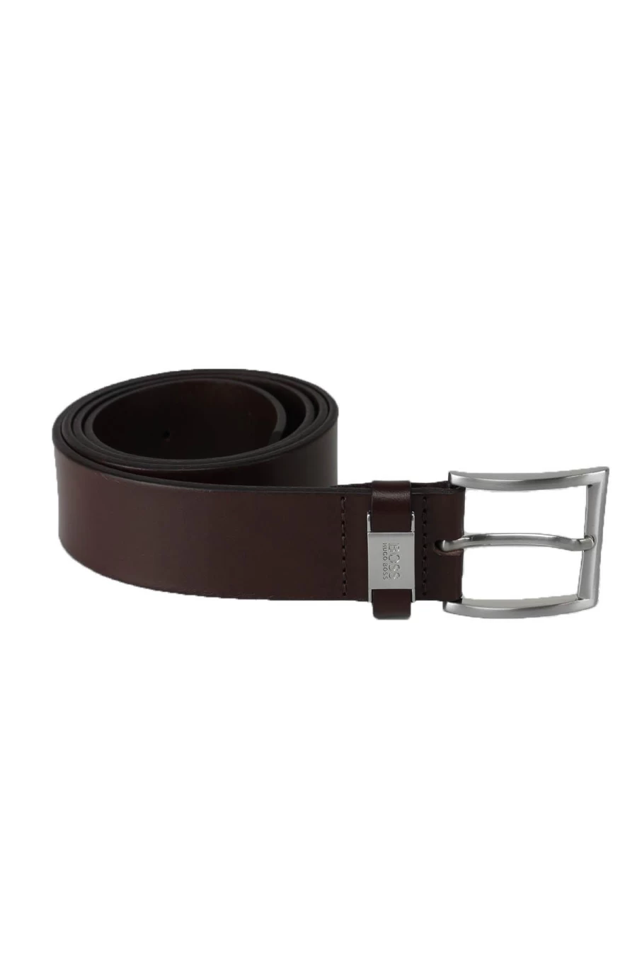 HUGO BOSS Genuine Leather Belt with Metal Buckle & Loop - Prestige Moda Uomo Collection