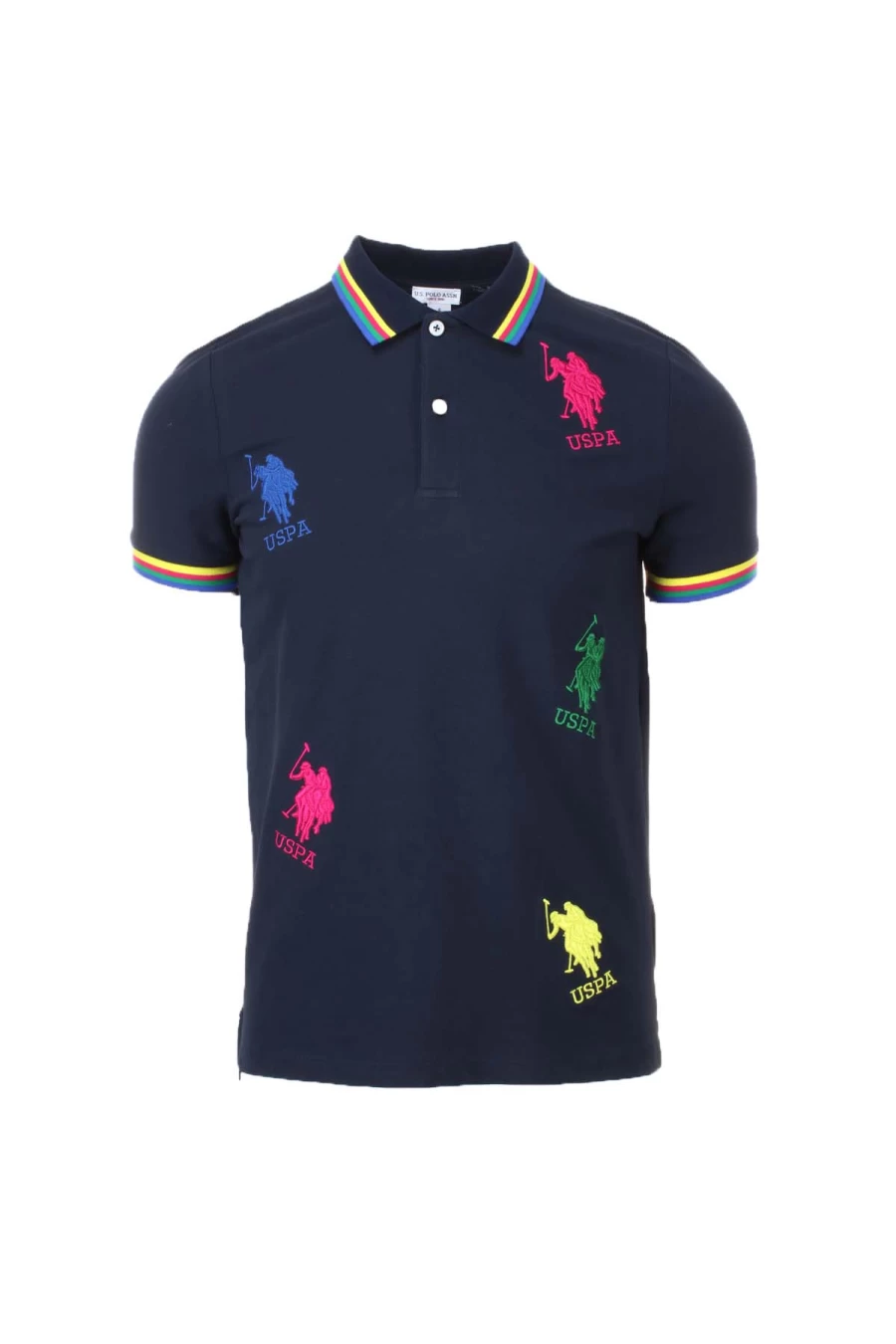 US Polo Assn Men's Half Sleeve Pique Polo Shirt with Logo - Prestigemodauomo Collection