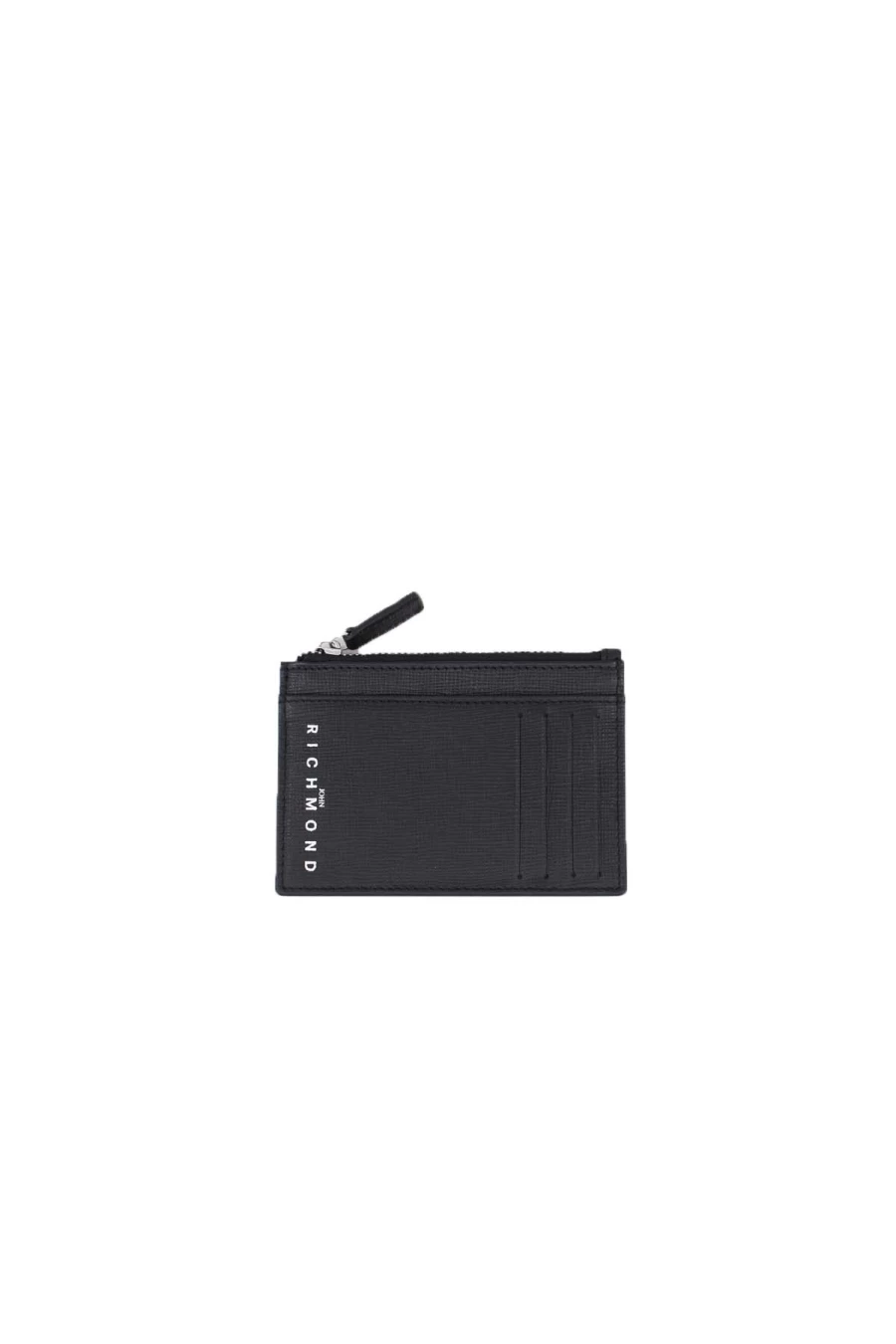 JOHN RICHMOND Genuine Leather Credit Card Holder - Premium Slim Wallet for Men - Prestigemodauomo Collection