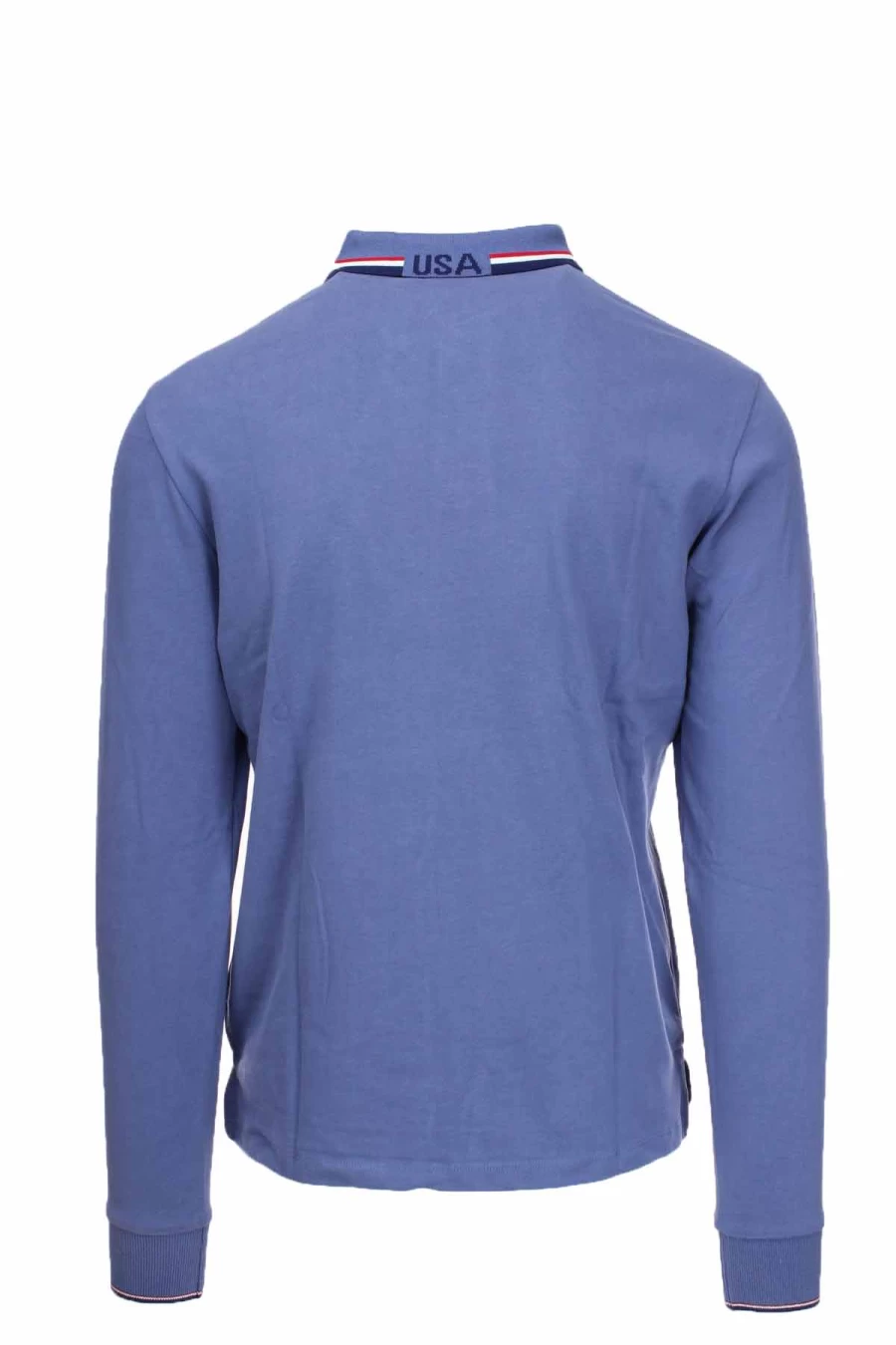 US Polo Assn Men's Long Sleeve Maxi Logo Polo Shirt - Classic Fit Casual Style