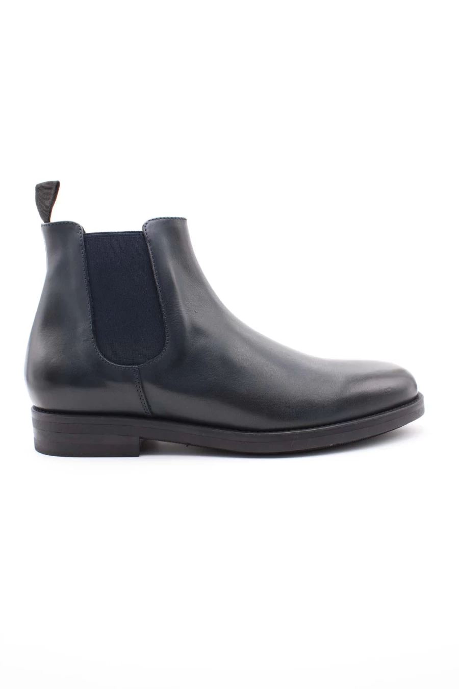"Clear Sea Men's Smooth Leather Ankle Boots with Rubber Sole - Marechiaro Casual Chelsea Boots"