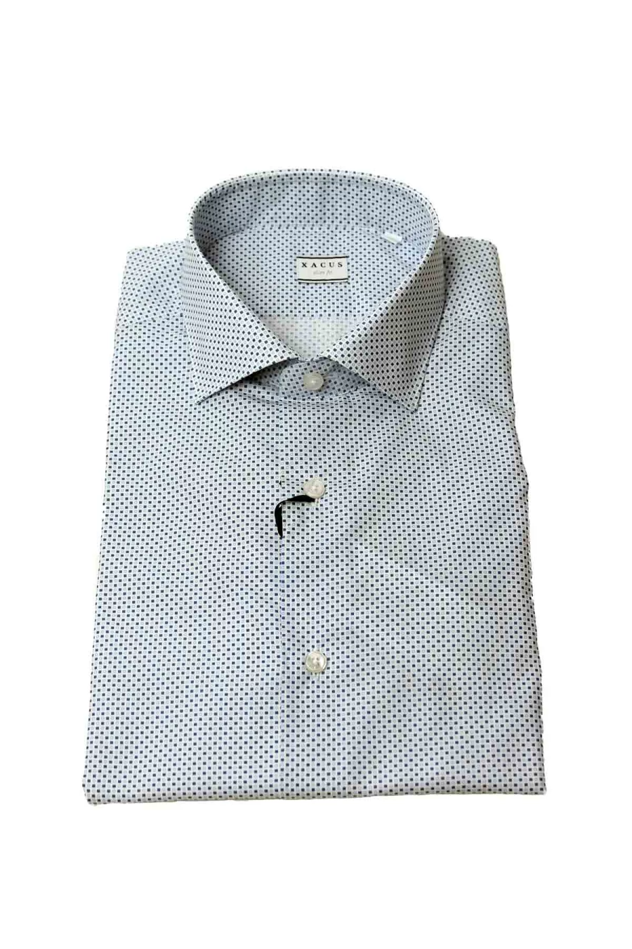 XACUS Men's Stylish Patterned Cotton Sports Shirt - Breathable Casual Athletic Top