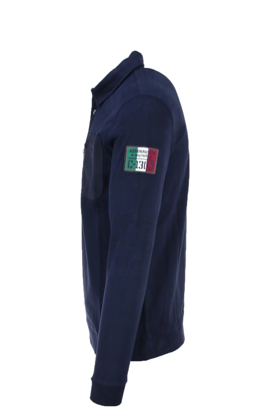 Air Force Long Sleeve Polo Shirt with Zip Pocket - Men's Military Style Fashion