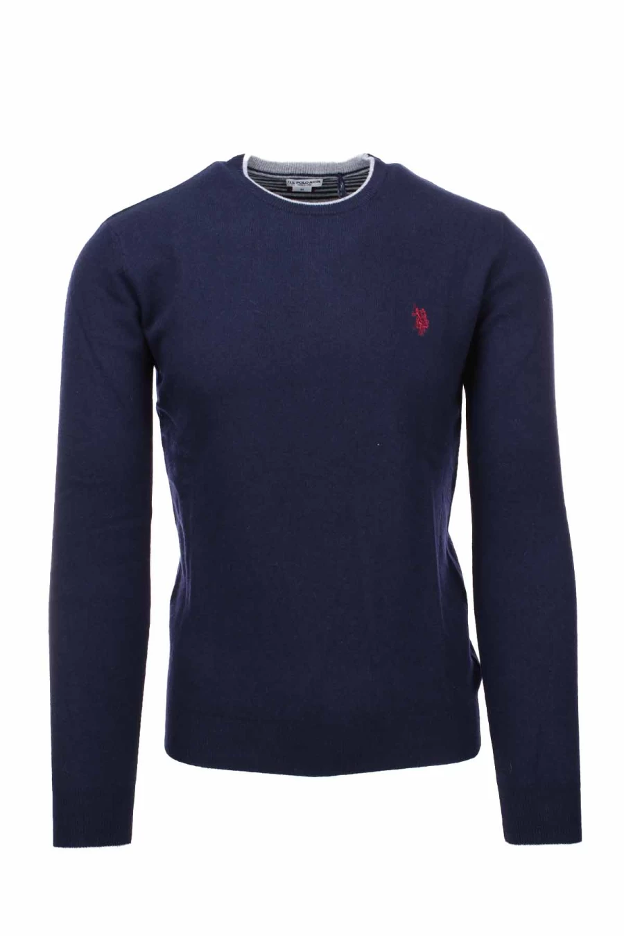 US Polo Assn Men's Wool Crew Neck Sweater - Classic Pullover for Winter