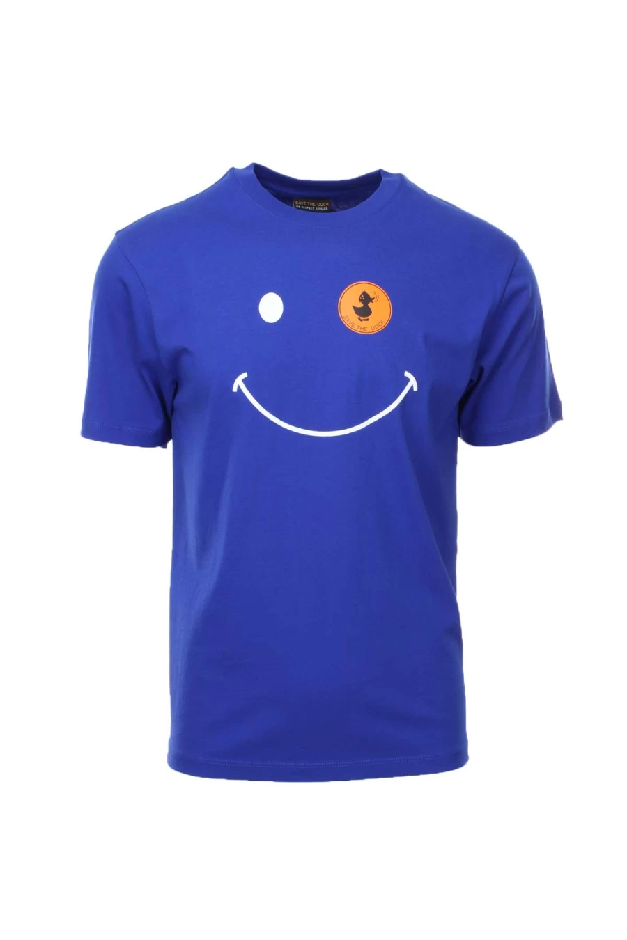 Save The Duck Smile Print Half Sleeve Cotton T-Shirt for Men - Prestigemodauomo Collection