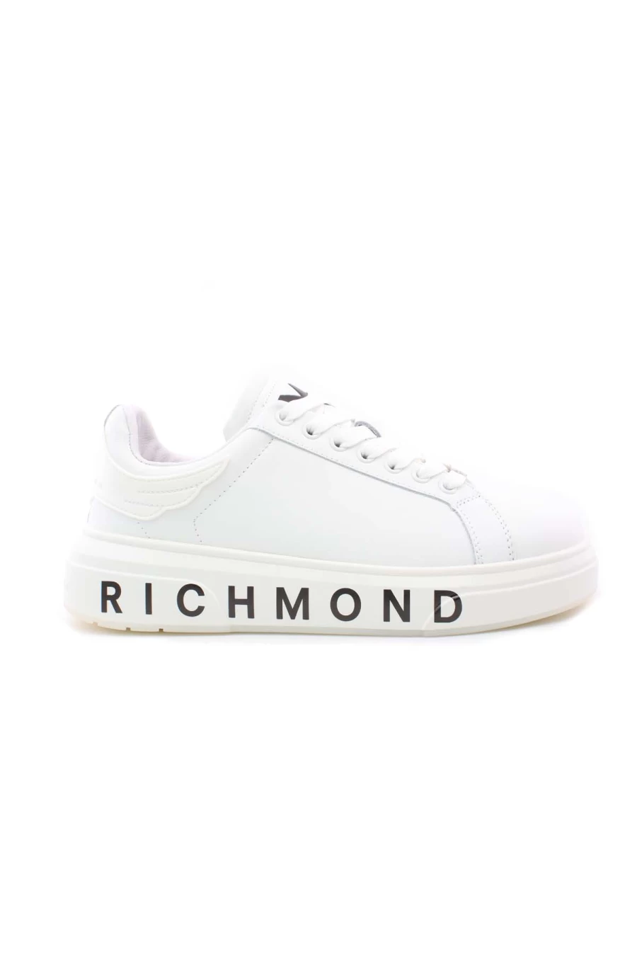 JOHN RICHMOND Maxi Logo Regno Leather Sneakers - Men's Luxury Italian Designer Shoes