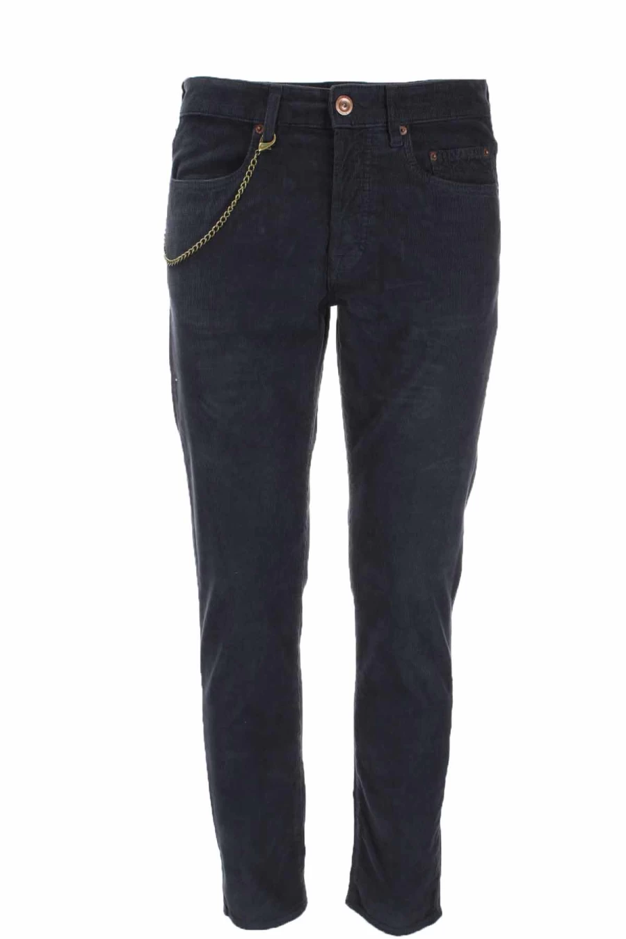 "Seville Men's Velvet Micro-Dotted 5-Pocket Pants - Prestigemodauomo Collection"