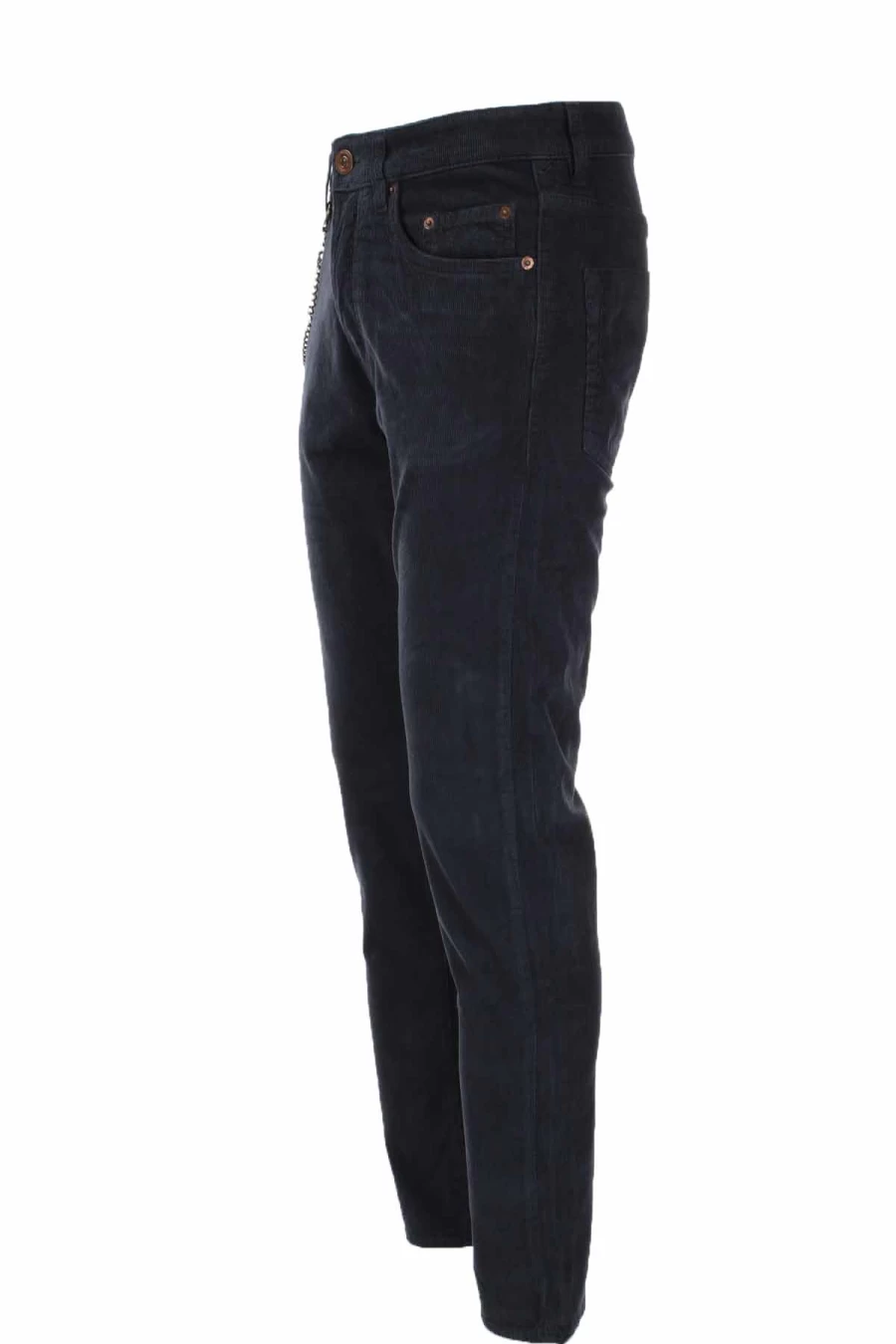"Seville Men's Velvet Micro-Dotted 5-Pocket Pants - Prestigemodauomo Collection"