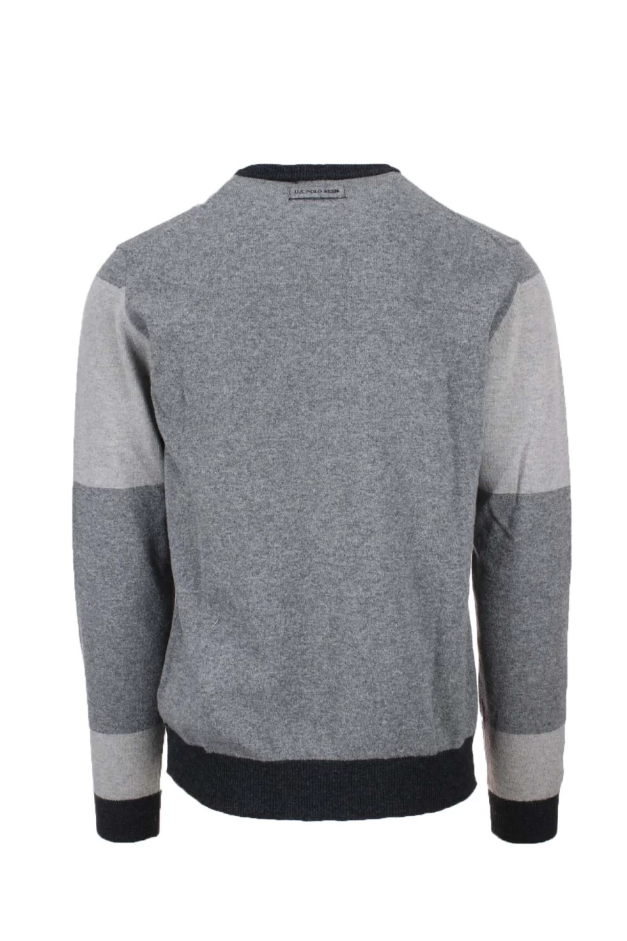 US Polo Assn Checked Crew Neck Sweater - Men's Casual Pullover Knitwear - Prestige Collection