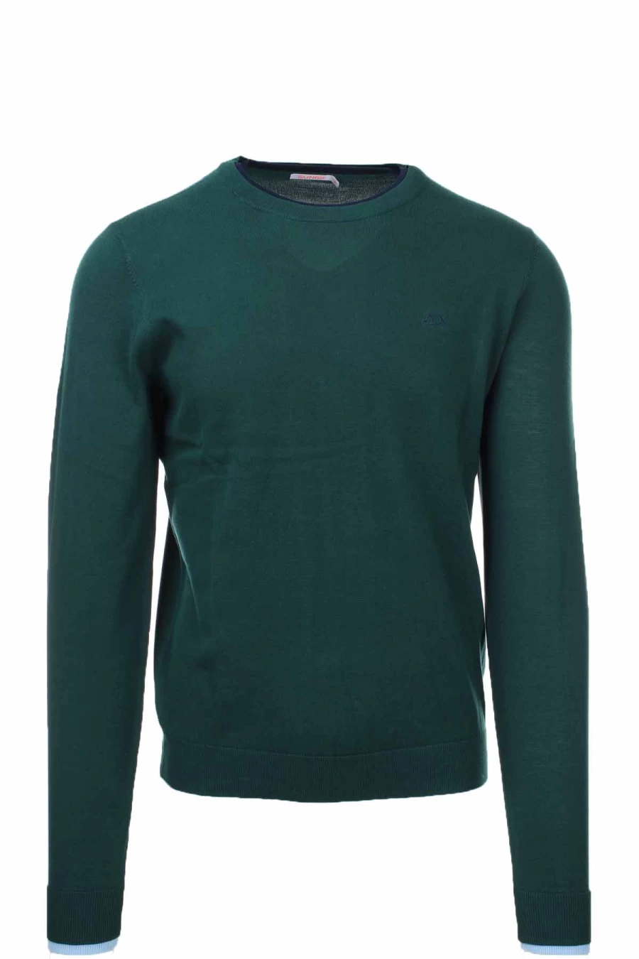 Men's Cotton Crew Neck Sweater - SUN68 Soft Casual Knit Pullover - Prestigemodauomo Comfort Fit